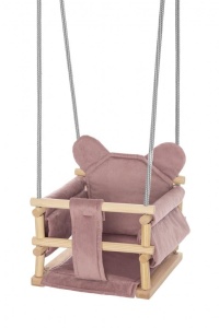 HUŚTAWKA WELUROWA MIŚ RÓŻOWA, BĄCZEK