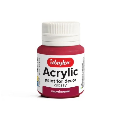 Farba akrylowa Karmin 20ml, Ideyka