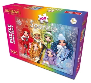 PUZZLE 100 RAINBOW HIGH WINTER BREAK, IDEYKA