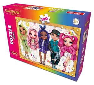 PUZZLE 100 RAINBOW HIGH SHINE, IDEYKA