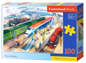 PUZZLE 100 TRAIN STATION CASTOR, CASTORLAND
