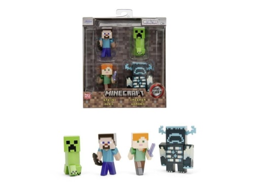 Jada Minecraft 4-pak metal figurek 6,5cm, Jada