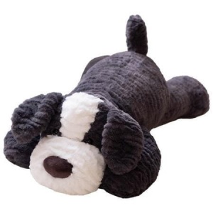 MASKOTKA PRZYTULANKA CIEMNO SZARA 30CM, LEANTOYS