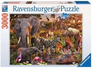 PUZZLE 3000 ZWIERZĘTA AFRYKI, RAVENSBURGER