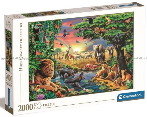 Puzzle 2000 HQ The African Gathering, Clementoni