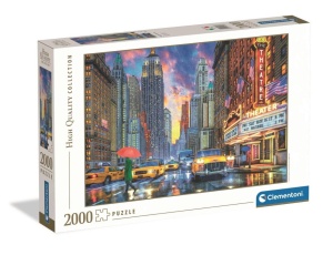 PUZZLE 2000 RAINY MANHATTAN, CLEMENTONI