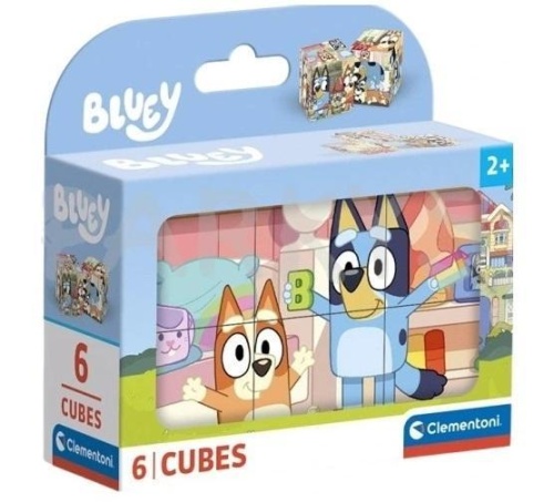 Klocki 6 elementów Bluey, Clementoni
