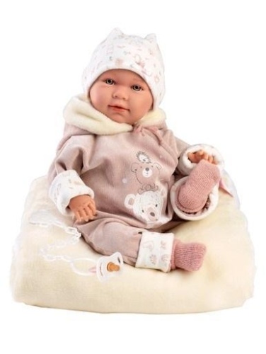 Lalka bobas Lala z podusią 42cm, Llorens