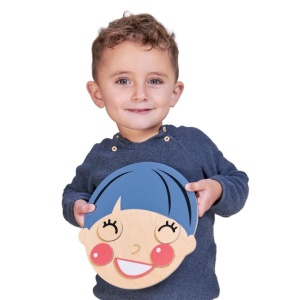 DREWNIANA TABLICA EDUKACYJNA - EMOCJE