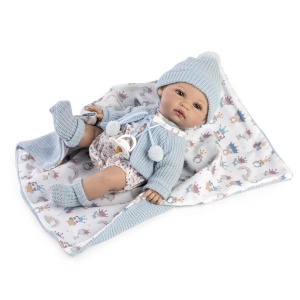 LALKA HISZPAŃSKA BOBAS CORAL BABY CHŁOPCZYK 30CM