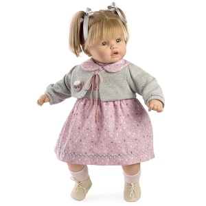 LALKA HISZPAŃSKA DZIEWCZYNKA Z KUCYKAMI 62CM
