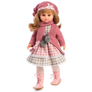 LALKA HISZPAŃSKA FANY W BERECIE STOJĄCA 42CM
