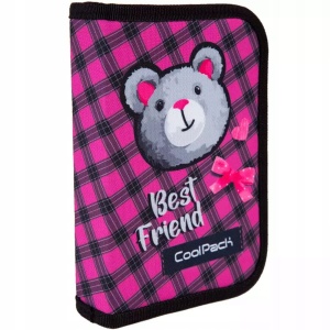 Piórnik rozkładany pojedynczy bez wyposażenia różowy Buddy CoolPack
