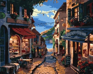 MALOWANIE PO NUMERACH - FRANCUSKA ULICA 40X50CM