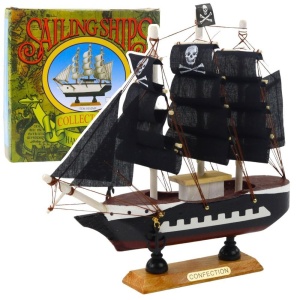 MODEL KOLEKCJONERSKI STATEK ŻAGLOWIEC PIRACKI CZAR