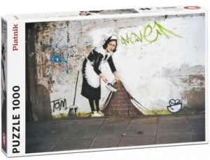 PUZZLE 1000 BANKSY, POKOJÓWKA PIATNIK, PIATNIK