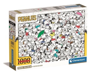 PUZZLE 1000 COMPACT IMPOSSIBLE PEANUTS, CLEMENTONI