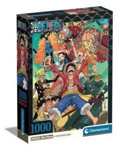 PUZZLE 1000 COMPACT ANIME ONE PIECE, CLEMENTONI