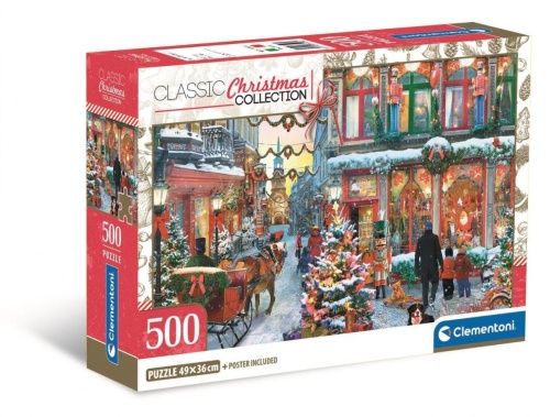 Puzzle 500 Compact Joy Of Christmas, Clementoni