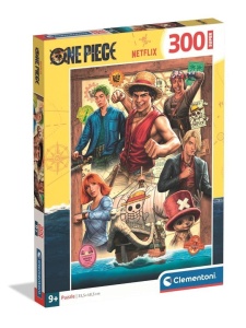 PUZZLE 300 SUPER ONE PIECE NETFLIX, CLEMENTONI