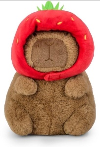 MASKOTKA KAPIBARA Z CZAPKĄ 20CM, DAFFI