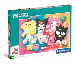 PUZZLE 104 SUPER HELLO KITTY, CLEMENTONI