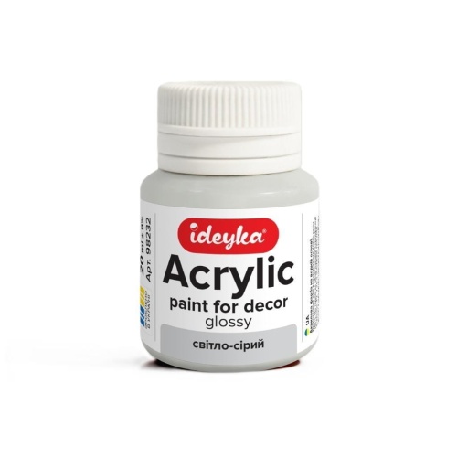 Farba akrylowa jasnoszara 20ml, Ideyka