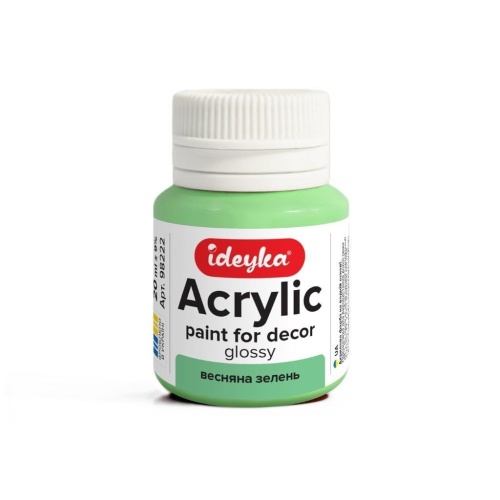 Farba akrylowa Wiosenna zieleń 20ml, Ideyka