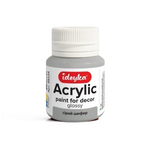 FARBA AKRYLOWA SZARY ŁUPEK 20ML, IDEYKA
