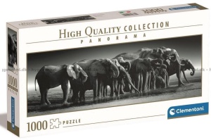 PUZZLE 1000 PANORAMA HQ HERD OF GIANTS, CLEMENTONI