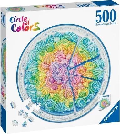 Puzzle 500 Paleta kolorów: ciacho, Ravensburger