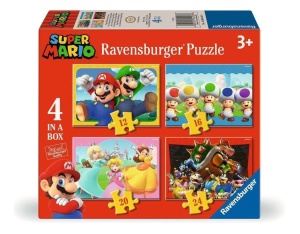 PUZZLE 4W1 SUPER MARIO, RAVENSBURGER