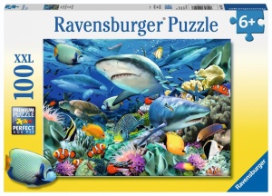 PUZZLE 100 SHARK REEF, RAVENSBURGER