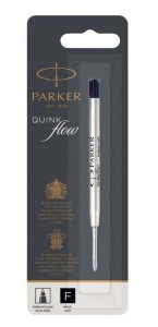 WKŁAD DO DŁUGOPISÓW QUINKFLOW CZARNY F, PARKER