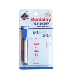 GENIALNY DZIECIAK - FISZKI MATEMATYCZNE ODEJMOWAN.