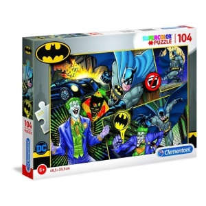 PUZZLE 104 SUPER KOLOR BATMAN, CLEMENTONI