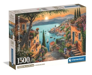 PUZZLE 1500 STEPS TO THE HARBOR, CLEMENTONI