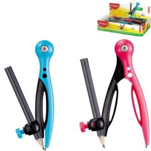 CYRKIEL ESSENTIAL PLASTIKOWY + OŁÓWEK MAPED, MAPED
