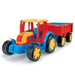 GIGANT TRAKTOR Z PRZYCZEPKĄ, WADER