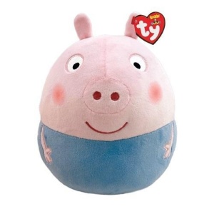 TY SQUISHY BEANIES PEPPA PIG GEORGE 22CM, TY