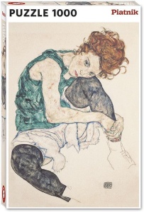 PUZZLE 1000 - SCHIELE, SIEDZĄCA KOBIETA PIATNIK