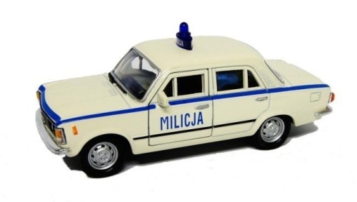 Fiat 125p 1:39 Milicja biały WELLY, Welly