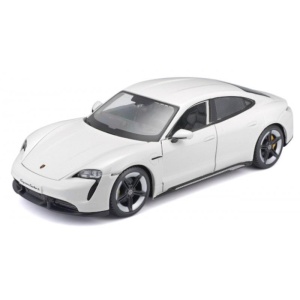 PORSCHE TAYCAN TURBO S WHITE 1:24 BBURAGO, BBURAGO