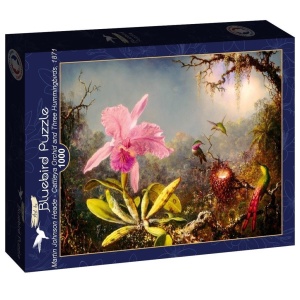PUZZLE 1000 ORCHIDEA I TRZY KOLIBRY, HEADE 1871