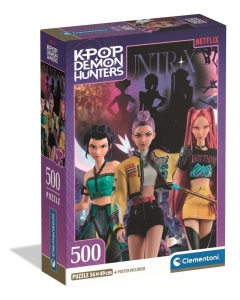 PUZZLE 500 COMPACT K-POP DEMON HUNTERS, CLEMENTONI