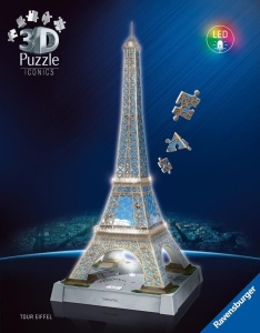 PUZZLE 3D ICONICS WIEŻA EIFFLA, RAVENSBURGER