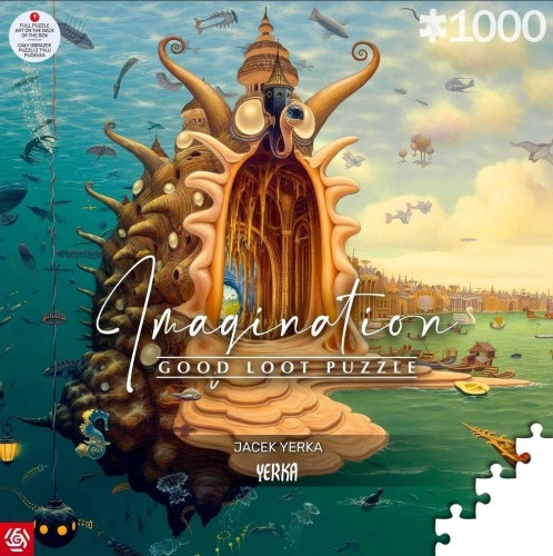 Puzzle 1000 Jacek Yerka Port / Harbor, Good Loot