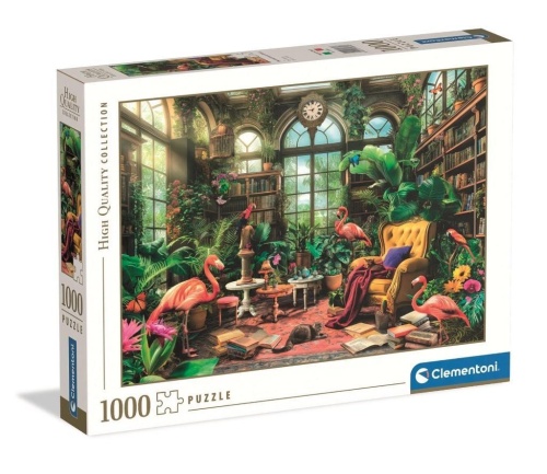 Puzzle 1000 HQ The Greenhouse Library, Clementoni