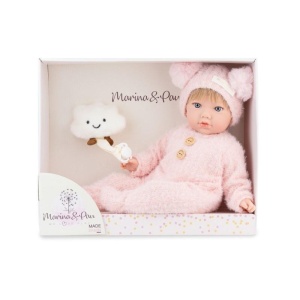 LALKA HISZPAŃSKA ALINA Z MASKOTKĄ CHMURKĄ 45CM