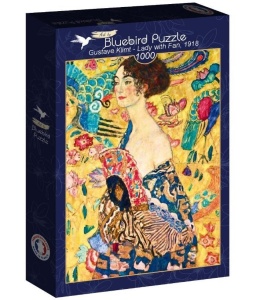 PUZZLE 1000 KOBIETA Z WACHLARZEM, GUSTAVE KLIMT